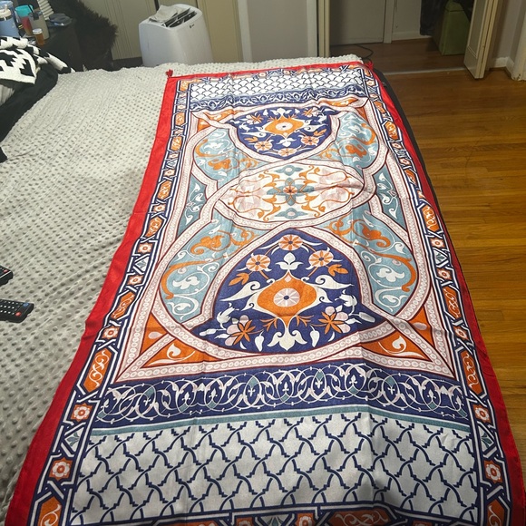 Colorful Geometric Patterned Tapestry / Meditation Shawl - Picture 1 of 7